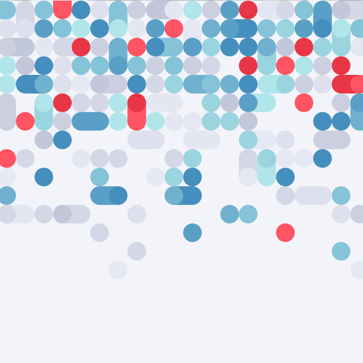 Abstract image of dots representing data.